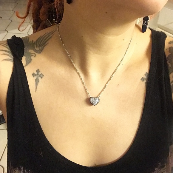 Valentine gift cz heart stainless steel necklace - Picture 7 of 8